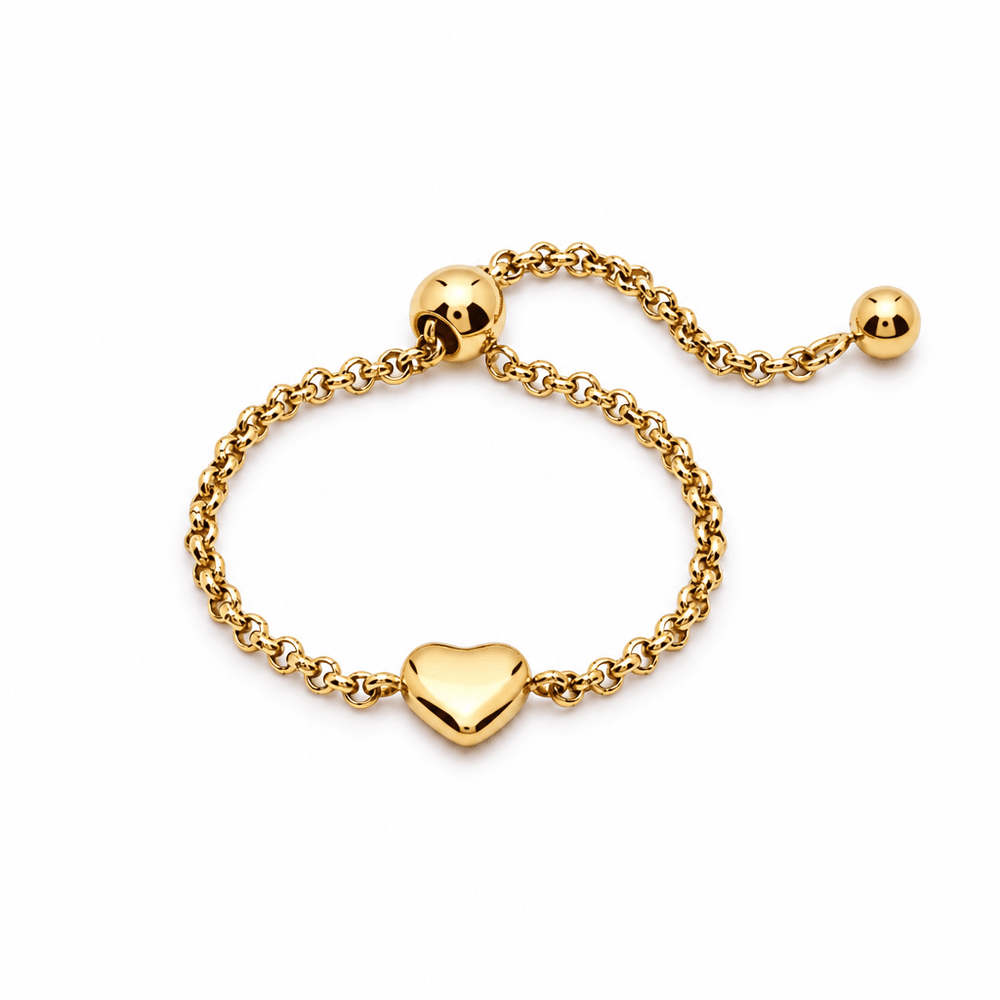 Jessa Heart Chain Ring - CLAYCALI
