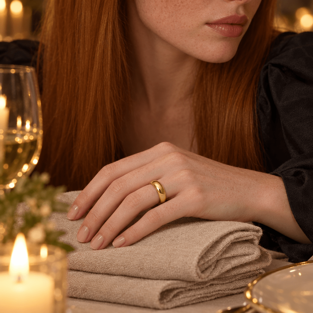 Parker Sculpted Dome Ring - CLAYCALI