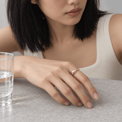Zara Sculpted Wave Statement Ring - CLAYCALI
