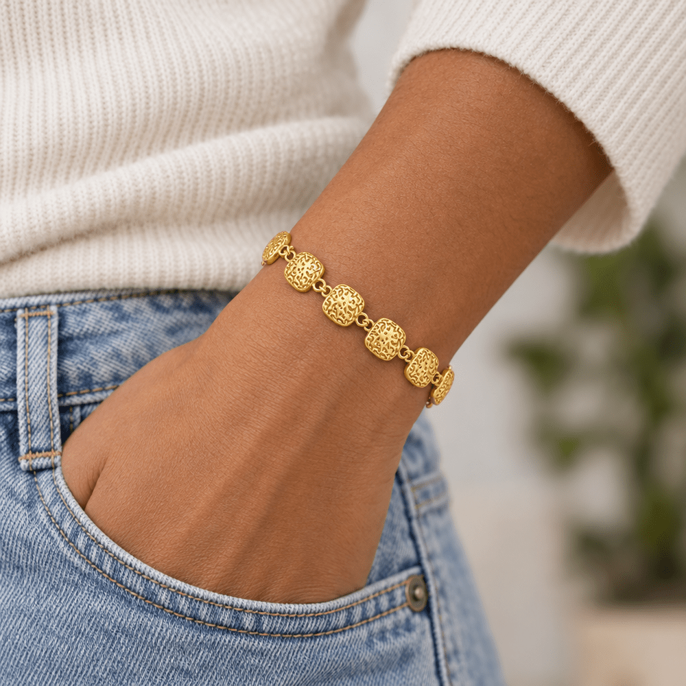 Coco Crushed Disc Bracelet - CLAYCALI