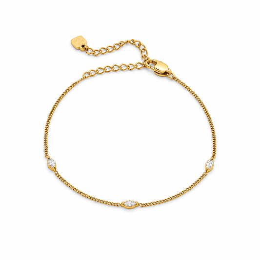 Una Marquise Crystal Bracelet - CLAYCALI
