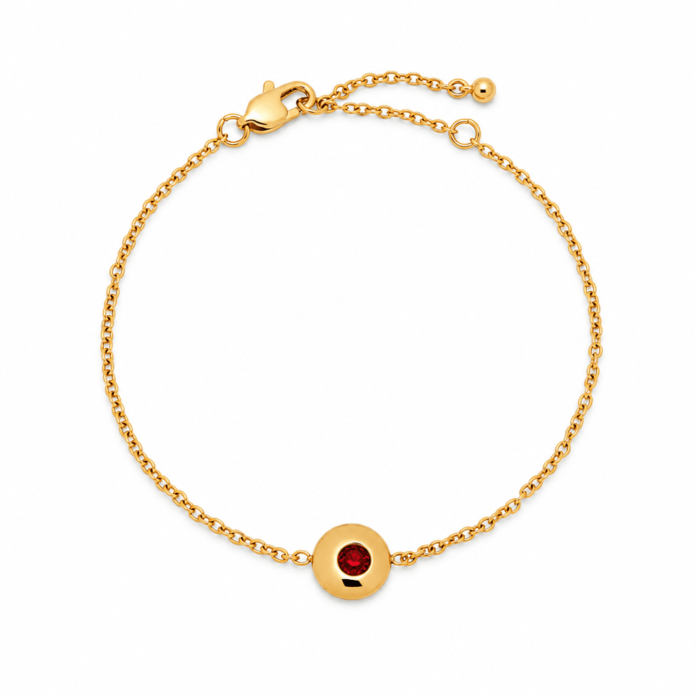 Evie Mini Birthstone Charm Bracelet - CLAYCALI