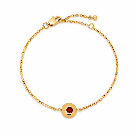 Evie Mini Birthstone Charm Bracelet - CLAYCALI