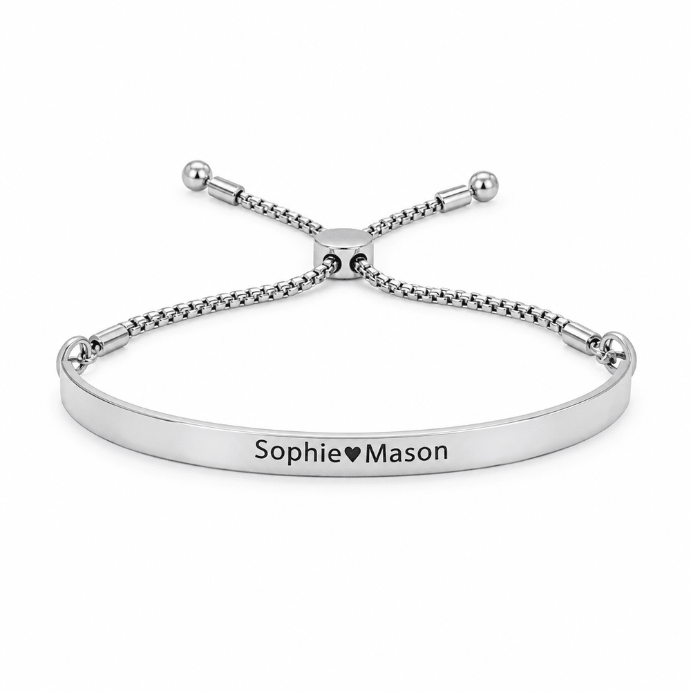Heidi Signature Bar Slider Bracelet - CLAYCALI