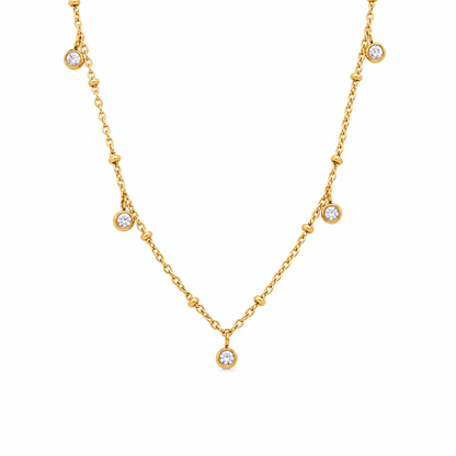 Lulu Gemstone Chain Necklace - CLAYCALI