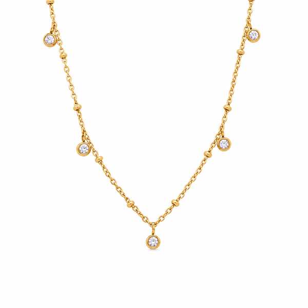 Lulu Gemstone Chain Necklace