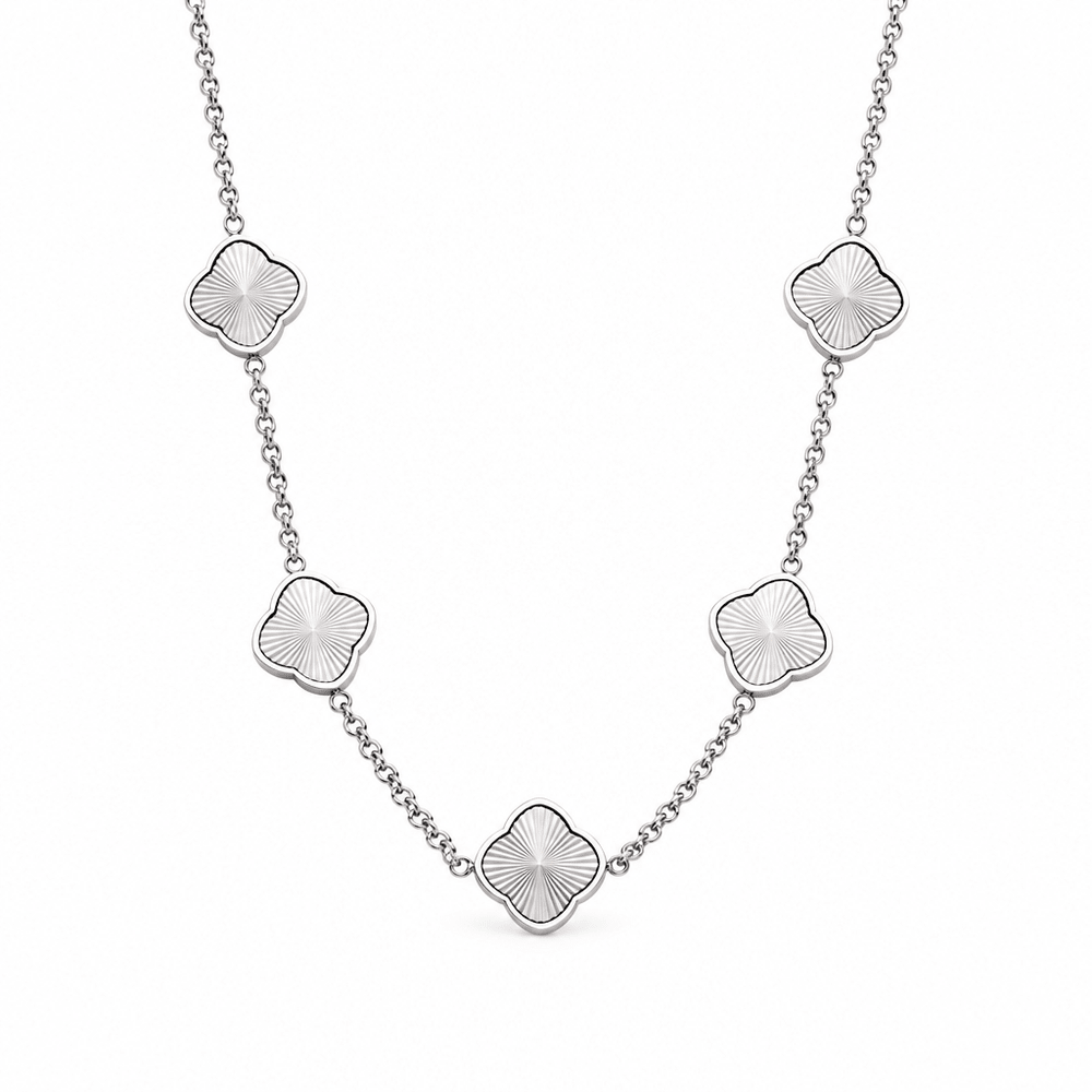 Lottie Sunburst Clover Necklace - CLAYCALI
