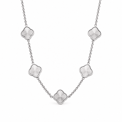 Lottie Sunburst Clover Necklace - CLAYCALI