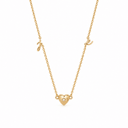 Nell Dainty Cursive Initial Necklace - CLAYCALI
