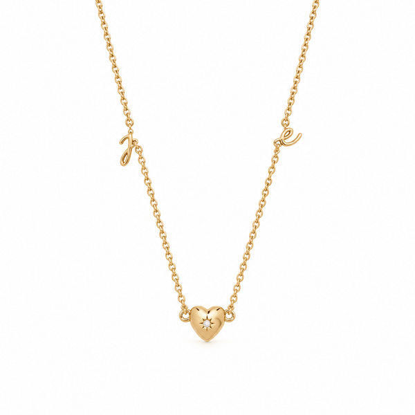 Nell Dainty Cursive Initial Necklace