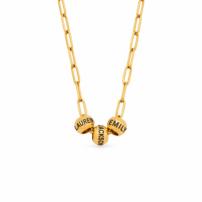 Mimi Bead Name Necklace - CLAYCALI