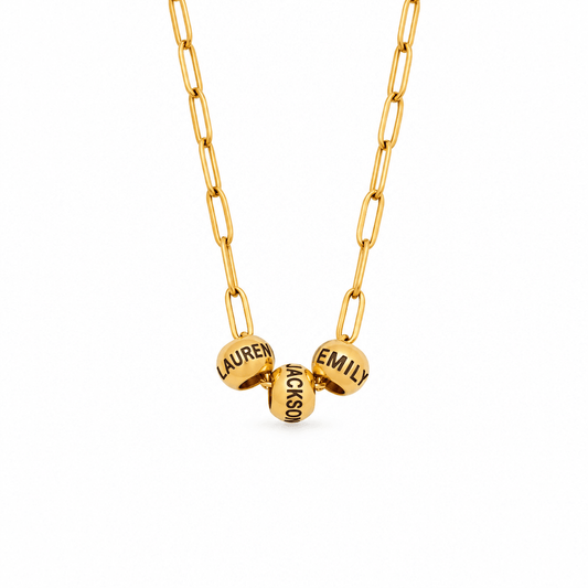 Mimi Bead Name Necklace - CLAYCALI