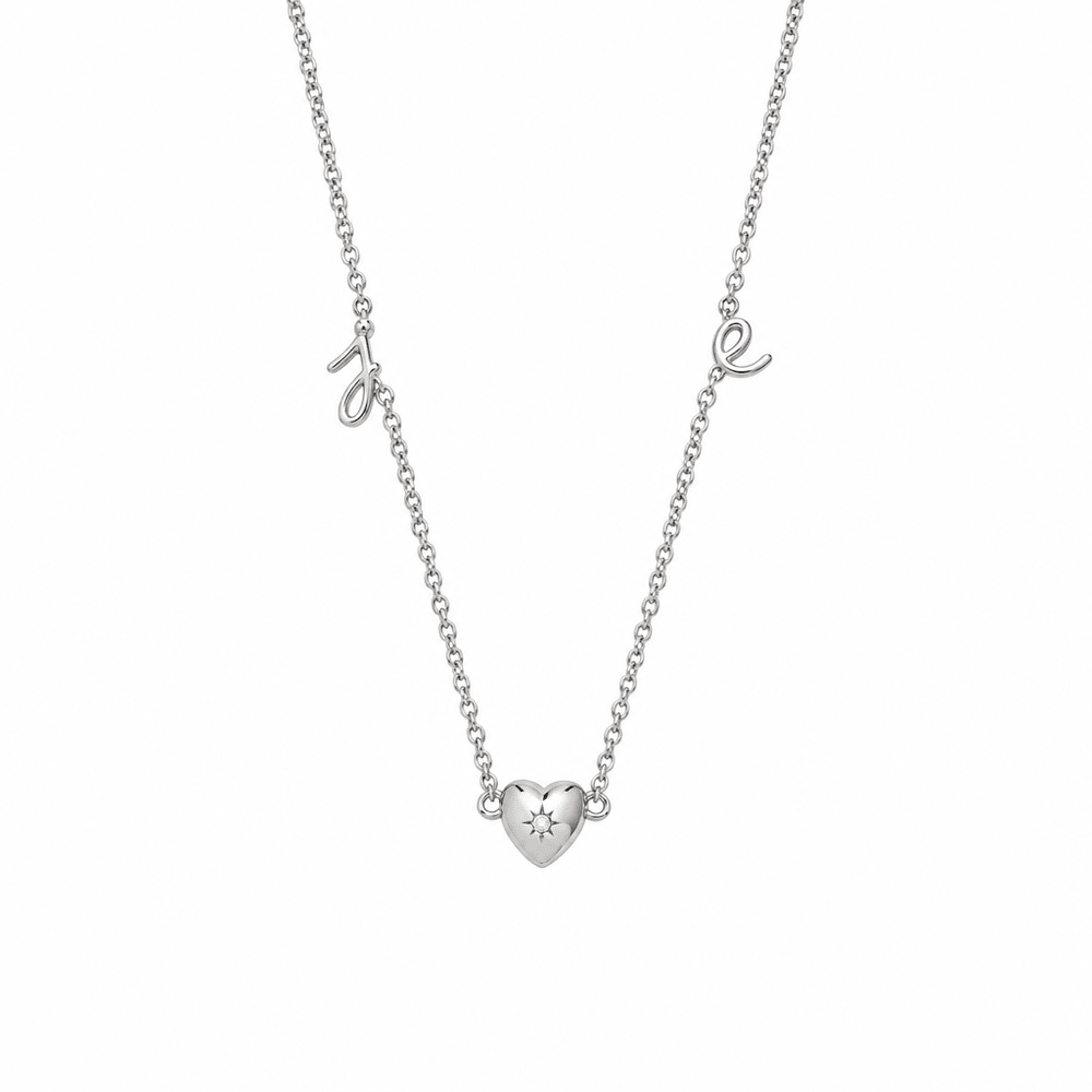 Nell Dainty Cursive Initial Necklace - CLAYCALI