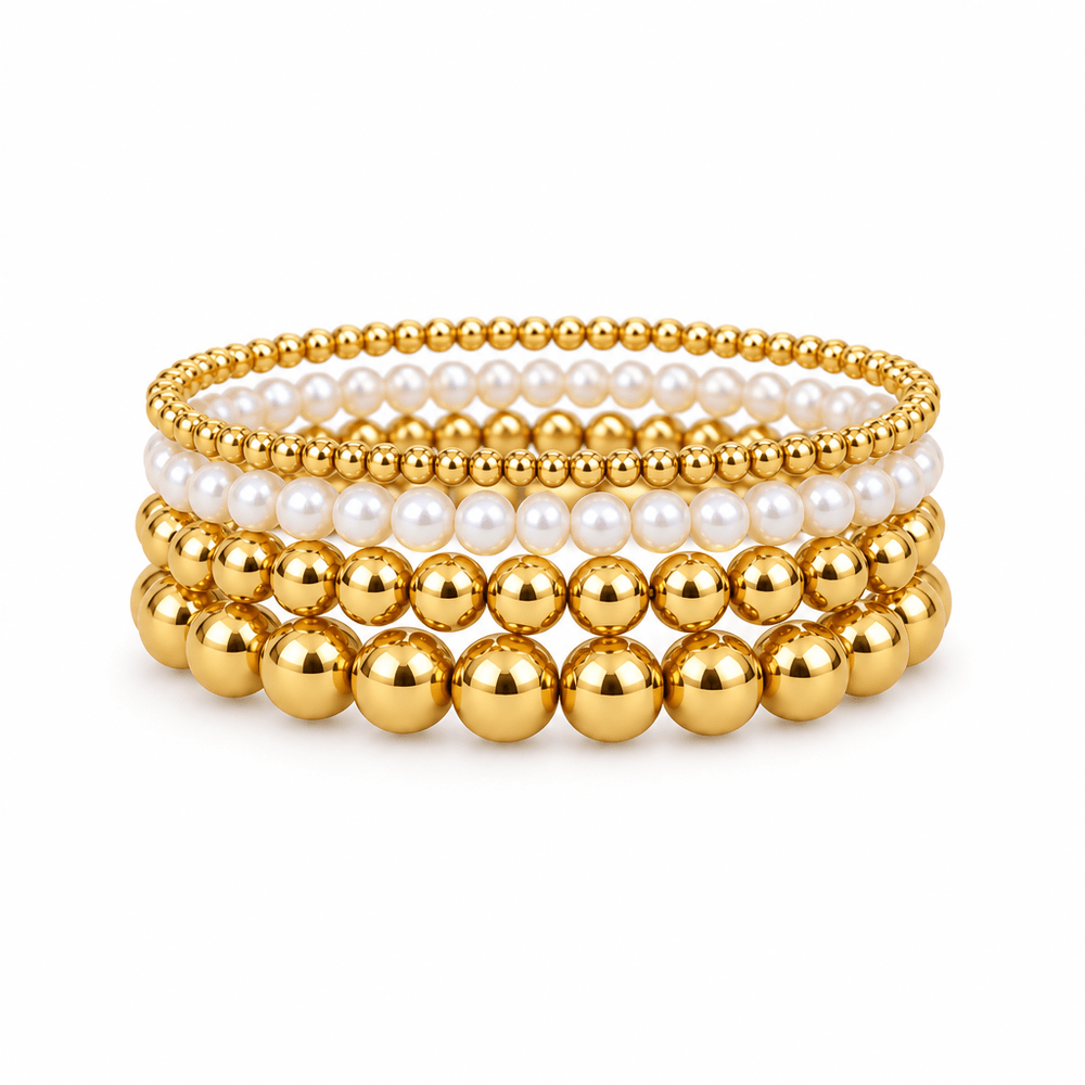 Winnie Pearl Beaded Bracelet Stack - CLAYCALI