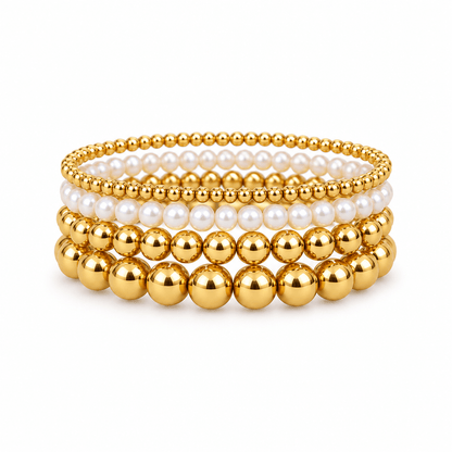 Winnie Pearl Beaded Bracelet Stack - CLAYCALI