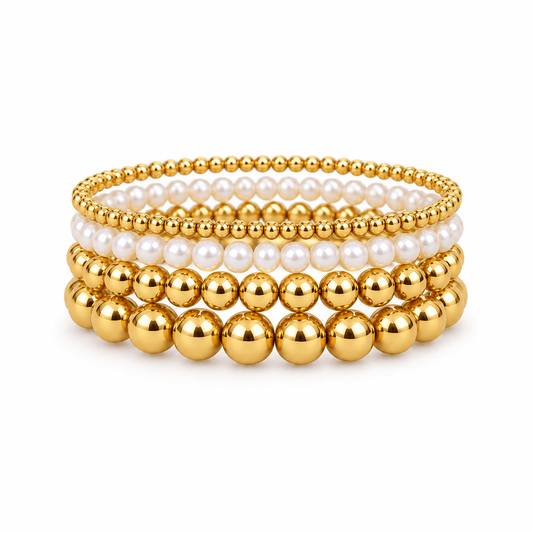 Winnie Pearl Beaded Bracelet Stack - CLAYCALI