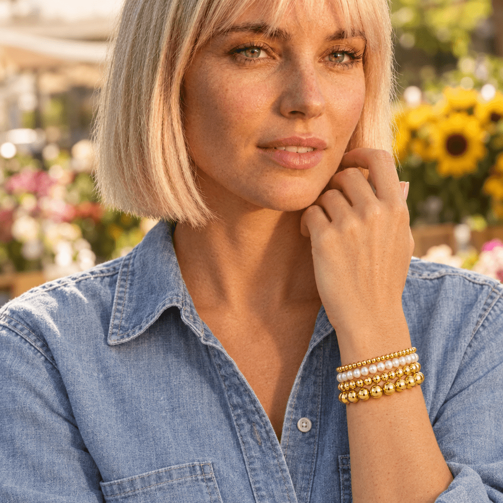 Winnie Pearl Beaded Bracelet Stack - CLAYCALI