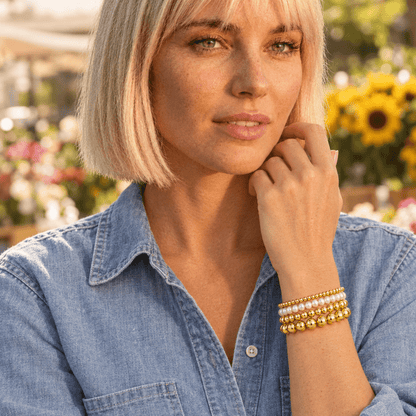 Winnie Pearl Beaded Bracelet Stack - CLAYCALI