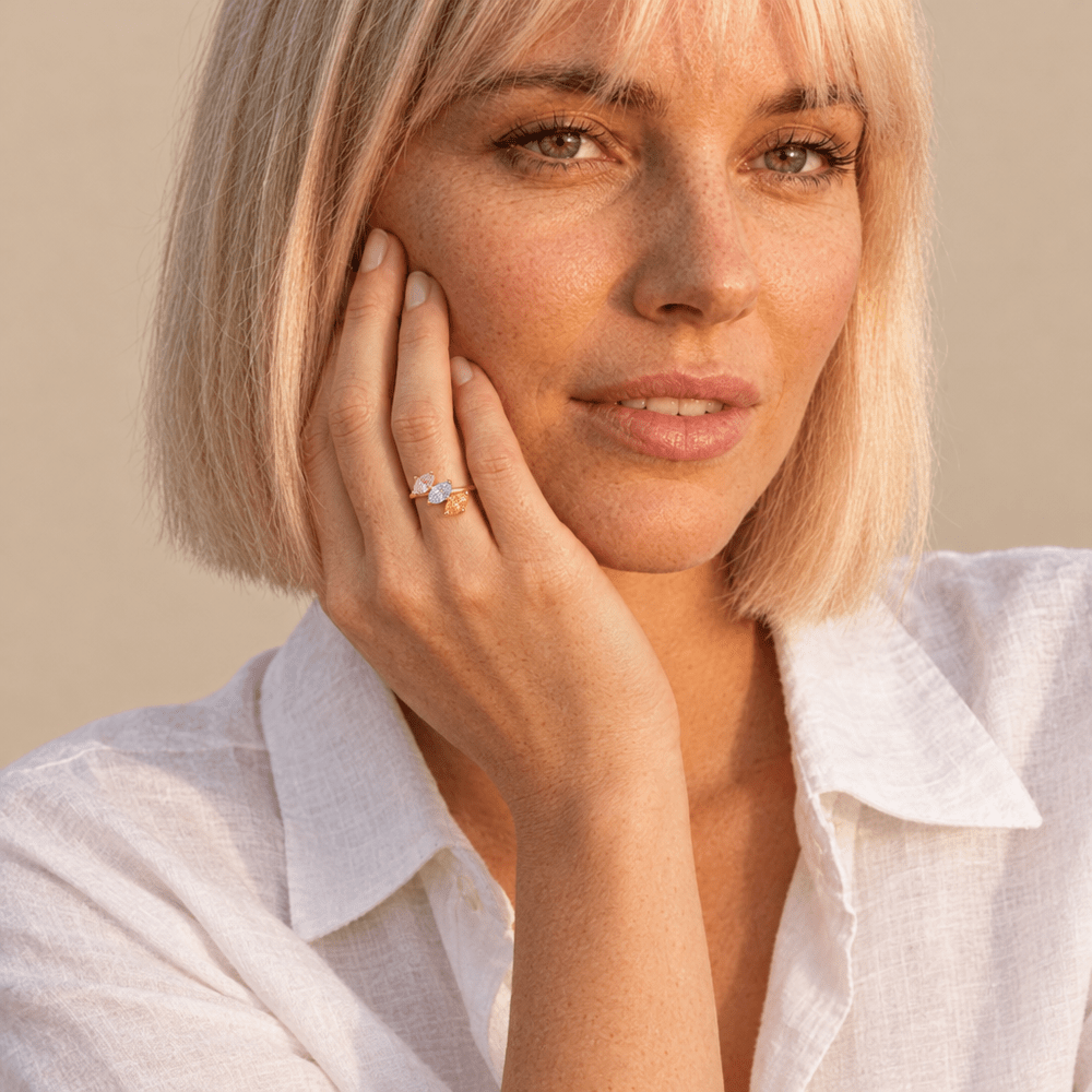 Tessa Marquise Family Birthstone Ring - CLAYCALI