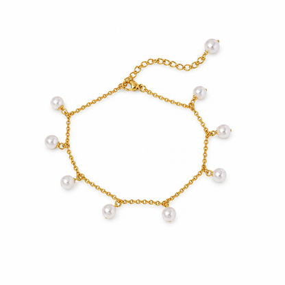 Maren Gold Anklet — white background