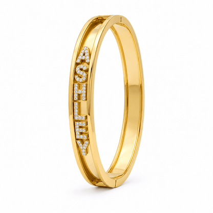Sadie Personalized Slider Name Bracelet - CLAYCALI