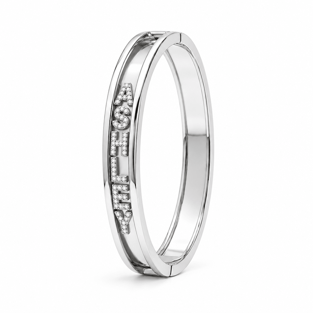 Sadie Personalized Slider Name Bracelet - CLAYCALI