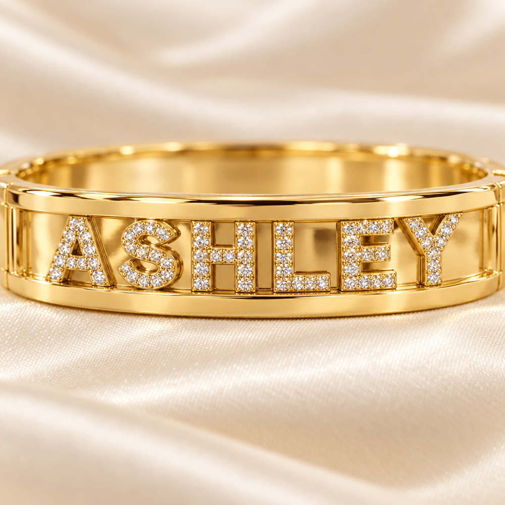 Sadie Personalized Slider Name Bracelet - CLAYCALI