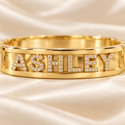 Sadie Personalized Slider Name Bracelet - CLAYCALI