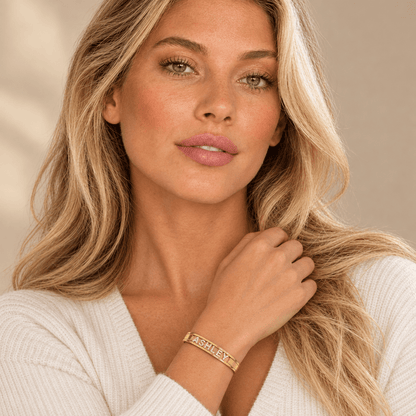 Sadie Personalized Slider Name Bracelet - CLAYCALI