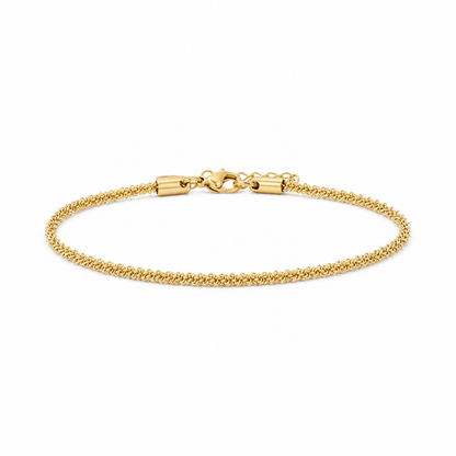 Sutton Gold Chain Anklet — white background